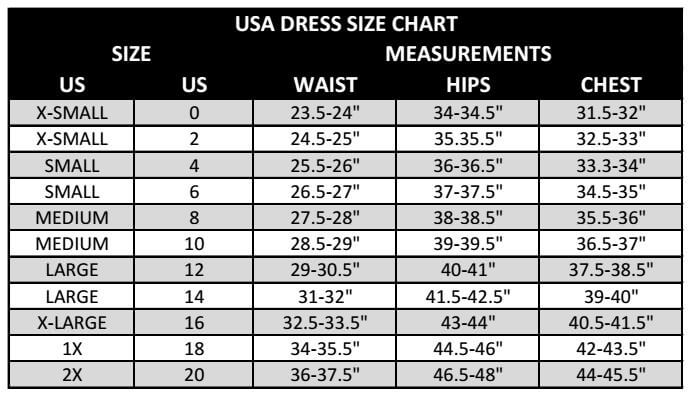 Intimateilove_USA_dress_size_guide