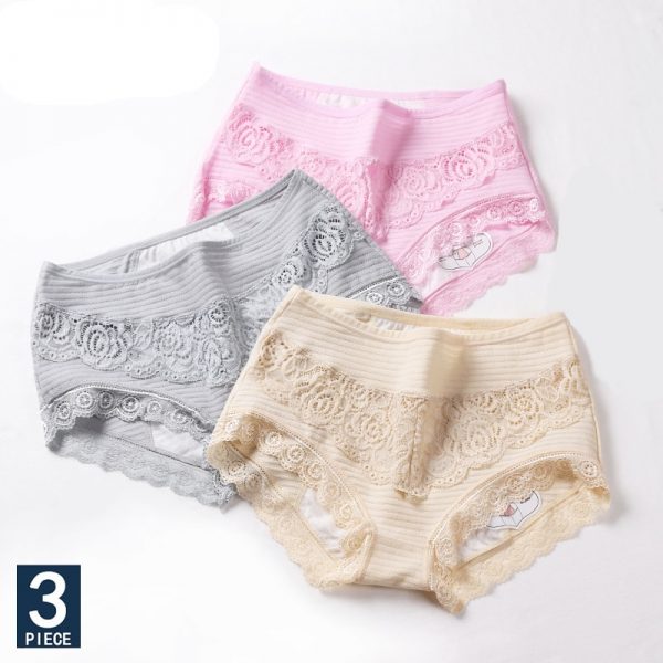 Intimate ™ Stress-less Comfort Lace Leak Proof Period Panties ( 3 pcs ...